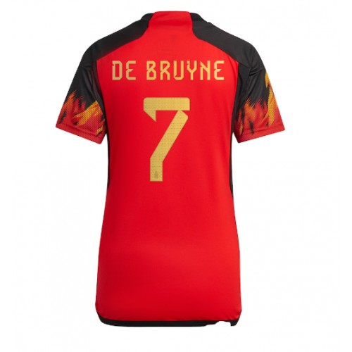 Dámy Fotbalový dres Belgie Kevin De Bruyne #7 MS 2022 Domácí Krátký Rukáv